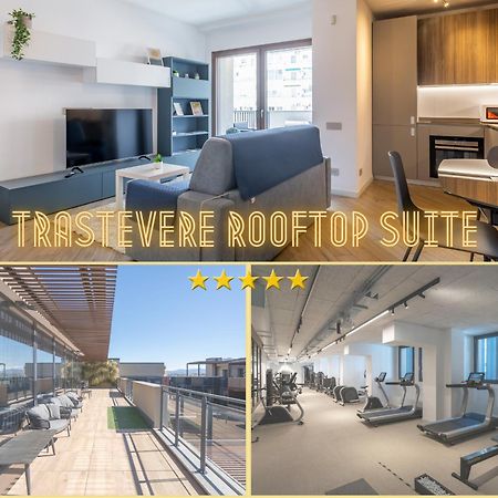 Aurealiving - Trastevere Suite With Rooftop & Gym, Your Place In Rom Exteriör bild